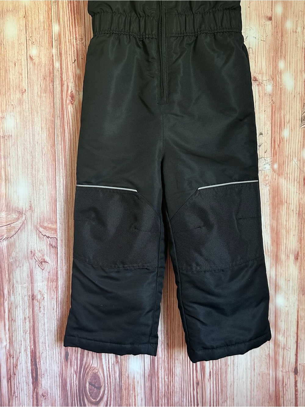 Swiss Tech Black Toddler Unisex Zip Front Snow Bib Pants Size 3T - Picture 4 of 12